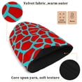 thumbnail image 3 of joogoo Red Giraffe Pattern Beanie Hats Cuffed Winter Warm Knit Thick Beanies, 3 of 7