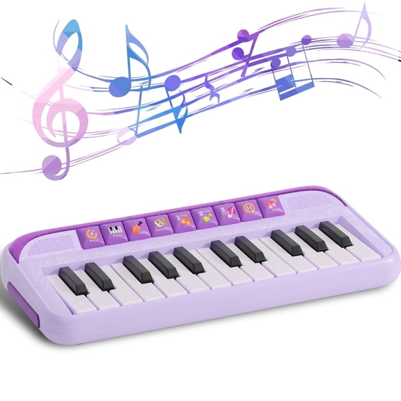 Gmdisc Piano for Kids Toddler,24 Keys Piano Toys for Girls,Keyboard Musical Instrument Learning Toys,Best Birthday Gifts for 1 2 3 4 5 Year Old Girls Toys