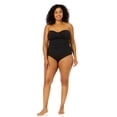 thumbnail image 3 of Anne Cole Plus - Twist Front Shirred One Piece, 3 of 10