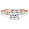 thumbnail image 3 of 4 Carat IGI Certified Cushion Shape Lab Grown Diamond Engagement Ring | 14K Rose Gold |Myra Secret Halo Diamond Ring | FG-VS1-VS2 Quality Friendly Diamonds, 3 of 4