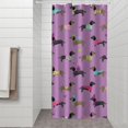 thumbnail image 2 of Colorful Funny Dachshund Shower Curtain 36"x72" ,Bathroom Decorative Shower Curtains Set with 12 Hooks,Modern Waterproof Washable Shower Curtain, 2 of 6