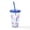 Blue, variant on CafePress - Peppa Pig: Morning To Evening - 16 Ounce Classic Clear Insulated Double Wall Tumbler Cup with Lid Straw , Reusable