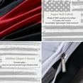 thumbnail image 2 of Beartech 3 Pcs American Flag Bedding Set Queen Size Holiday American Flag Duvet Cover American Flag Quilt Cover Skull Red White Stripe Independence Day Decor, 2 of 9