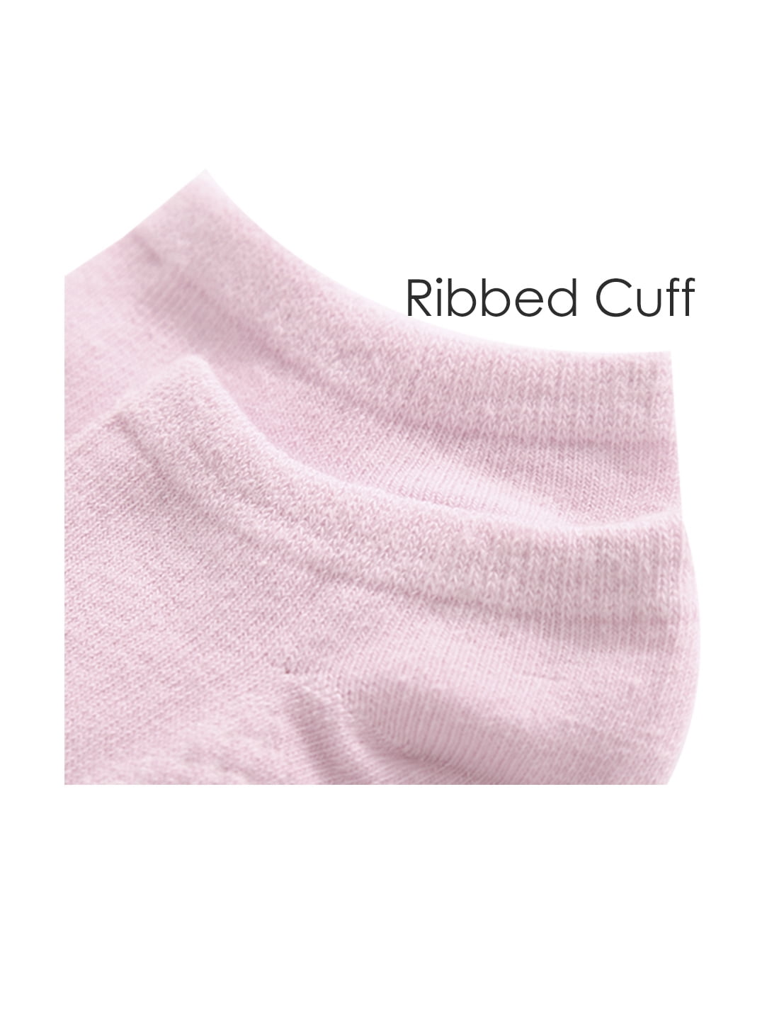 Unique Bargains Women Soft Low Cut Textured Sole Ankle Socks 10 Pairs Pink