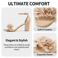 thumbnail image 4 of Ecetana Womens High Heel Sandals Open Toe Ankle Strap Chunky Heel Dress Shoes for Wedding Party, 4 of 7