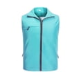 thumbnail image 2 of MEZZALL Men Versatile Solid Color Sleeveless Vest Jacket For Outdoor Travel Work Daily Wear With Pockets Zipper Stand Up Collar Solid Color Sleeveless Hiking Jacket Tops Fashion Summer Outerwear, 2 of 4
