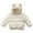 White, variant on Baby Winter Coat for Boys Warm Puffer Jackets Kids Full-Zip Long Sleeve Lightweight Kids Warm Winter Coat Outerwear Warm Bear Hooded Outdoor Coats Winter Coat 6-12 Months