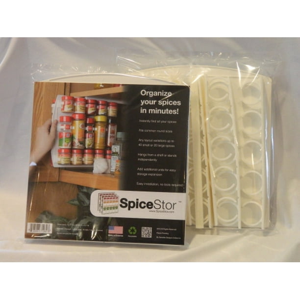 Sensible Designs SDO SSO40 10D10H SpiceStor Organizer Spice Rack 40 Clip 10 D x 10 H Walmart