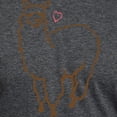 thumbnail image 3 of CafePress - Cute Alpaca Mens Tri Blend T Shirt - Mens Tri-blend T-Shirt, 3 of 4