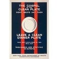thumbnail image 2 of Mallory, L. 11x14 Gold Ornate Wood Framed with Double Matting Museum Art Print Titled - The Gospel of the Clean Plate, Dont Waste Any Food, 1917, 2 of 4