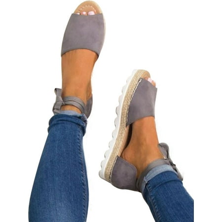 peep toe flat espadrilles