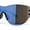 Blue - Blue Mirror, variant on Mens Retro Color Mirror Shield Wrap Futuristic Sport Sunglasses Orange - Fuchsia Mirror