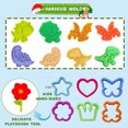 thumbnail image 2 of Herramientas de juego de masa para niños, accesorios de masa, moldes de dinosaurio, cortador de rodillo de fruta, tijera, molde de arcilla para plastificar, Juguetes DIY para niños, 2 of 2