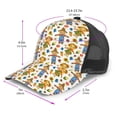 thumbnail image 2 of Zufioo Harvest Scarecrow Pattern Print Mesh Baseball Cap, Adjustable Sport Travel Hat Accessory for Men and Women, 2 of 7