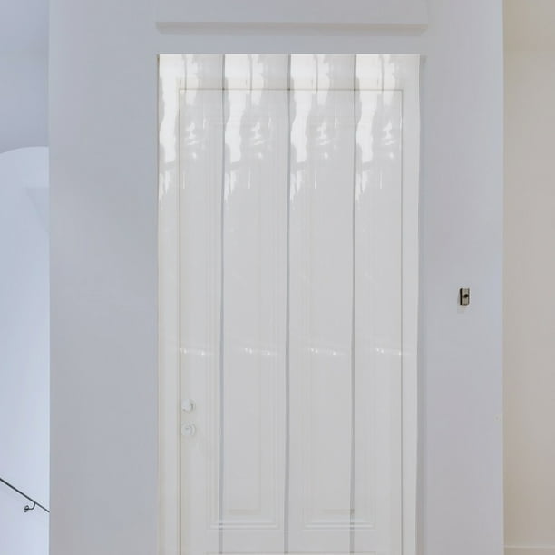 Moluckfu Transparente Para Puerta Anti Viento Para Uso En El Hogar Sin Necesidad De Tornillos