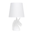 thumbnail image 1 of Simple Designs Sparkling White Unicorn Table Lamp, 1 of 9