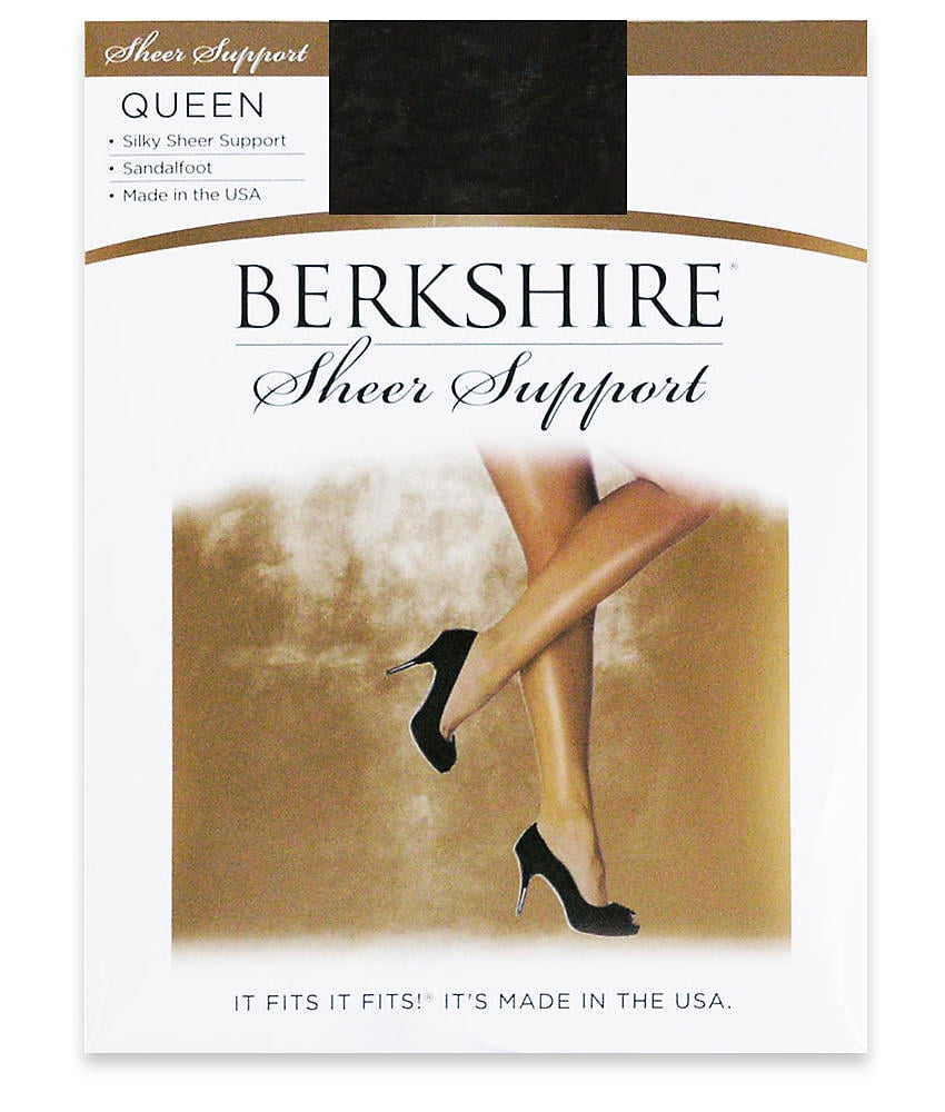 Sandalfoot 4417 Berkshire Womens Plus-Size Queen Silky Sheer Support Pantyhose
