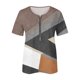 thumbnail image 4 of Blusa de manga corta con cuello en V, informal, cómoda y elegante para mujer OAVQHLG3B Store  lin121212, 4 of 5