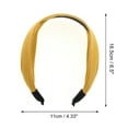 thumbnail image 4 of Unique Bargains 1 Pc Large Wide-side Headband 6.5"x4.33" Yellow, 4 of 6