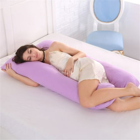 Purple Full Body Pregnancy Pillow U Shaped Body Pillow - Maternity Pillow for Pregnant Women Detachable Extension, Support Side Sleeping Cushion 100% Cotton Material Best Christmas