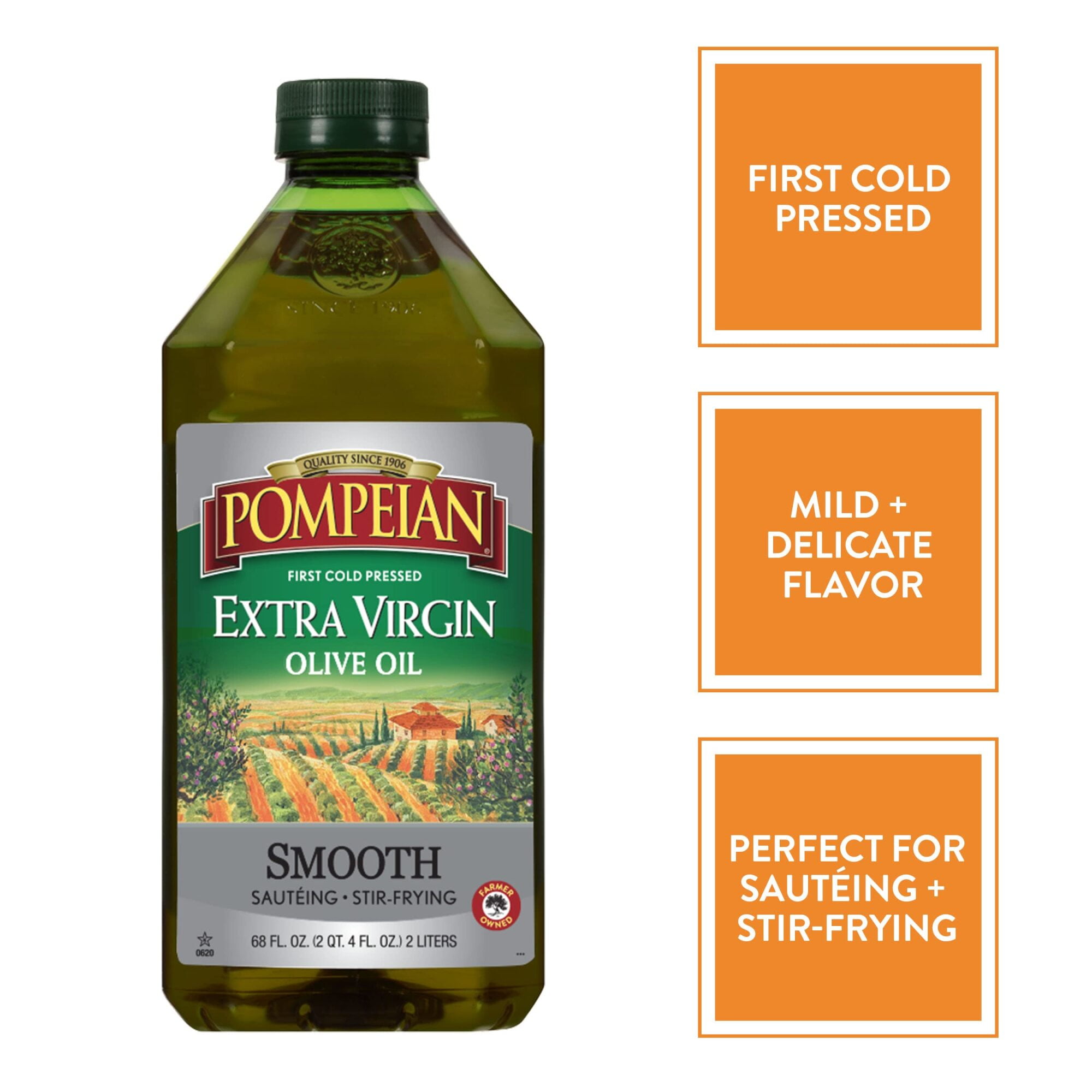 Pompeian Smooth Extra Virgin Olive Oil (Pack of 18)