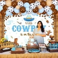 thumbnail image 3 of Cowboy Baby Shower Decorations for Boy, A Little Cowboy is on the Way Backdrop, Western Theme Baby Shower Decorations Blue Balloon Garland Arch Kit for Wild West Baby Shower, 3 of 6