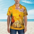 thumbnail image 3 of Hawaiian Shirt for Men, The Chicken Family Rooster Hen And Chicks Summer Shirts for Men, Mens Button Down Short Sleeve Shirt, 3 of 7