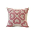 thumbnail image 2 of Embroidered Heart Sofa Pillow Cover for Valentine's Day Home Decor, Bedroom Cushion Case, Festive Throw Pillow Accent - 17.72x17.72 inches, 2 of 8