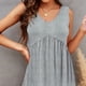 thumbnail image 2 of Blusa sin mangas con cuello en V para mujer, blusa sin mangas con adornos de encaje, moda de verano, informal, holgada, de Color puro, para viajes diarios en casa, 2 of 6
