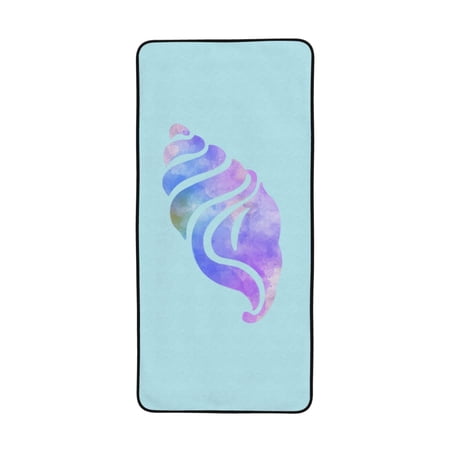 LNWH Bath Towel, Magic Conch Pattern Absorbent Coral Fleece Bath Towel for Bathroom, Gym, Beach-27x55in