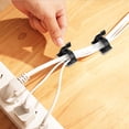 thumbnail image 4 of 10 clips autoadhesivos para gestión de cables, organizador de cables para cocina, 4 of 7