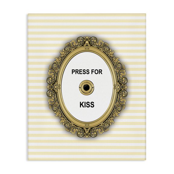 Stupell Industries Eclectic Press For Kiss Romance Canvas Art, 16 x 20, by Martina Pavlova