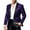 Purple #01, variant on Men's Sport Coats & Blazers Flower One Button Paisley Tuxedo Mardi Gras Carnival Parade Suit Jacket Cocktail Attire Outfit