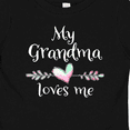 thumbnail image 4 of Inktastic My Grandma Loves Me- Heart Grandchild Boys or Girls Baby T-Shirt, 4 of 5