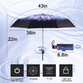 thumbnail image 2 of SURJDE Umbrella，Double Layer Inverted/Reverse Folding Wind-Proof Travel Straight Umbrella with C-Shaped Handle，Birthday/Mothers, 2 of 7