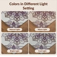 thumbnail image 7 of Design&I 9'x12' Washable Area Rug Snag-Free Vintage Pastel Petal Symmetry Flower Lilac Dorm Purple Boho Playful for Dining Room, Basement, Large Office, 7 of 7