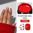thumbnail image 3 of BORN PRETTY Esmalte en gel para pintar en blanco y negro, 5 ml, profesional, con textura súper fina, para dibujar líneas y flores, gel para manicura UV, 3 of 5