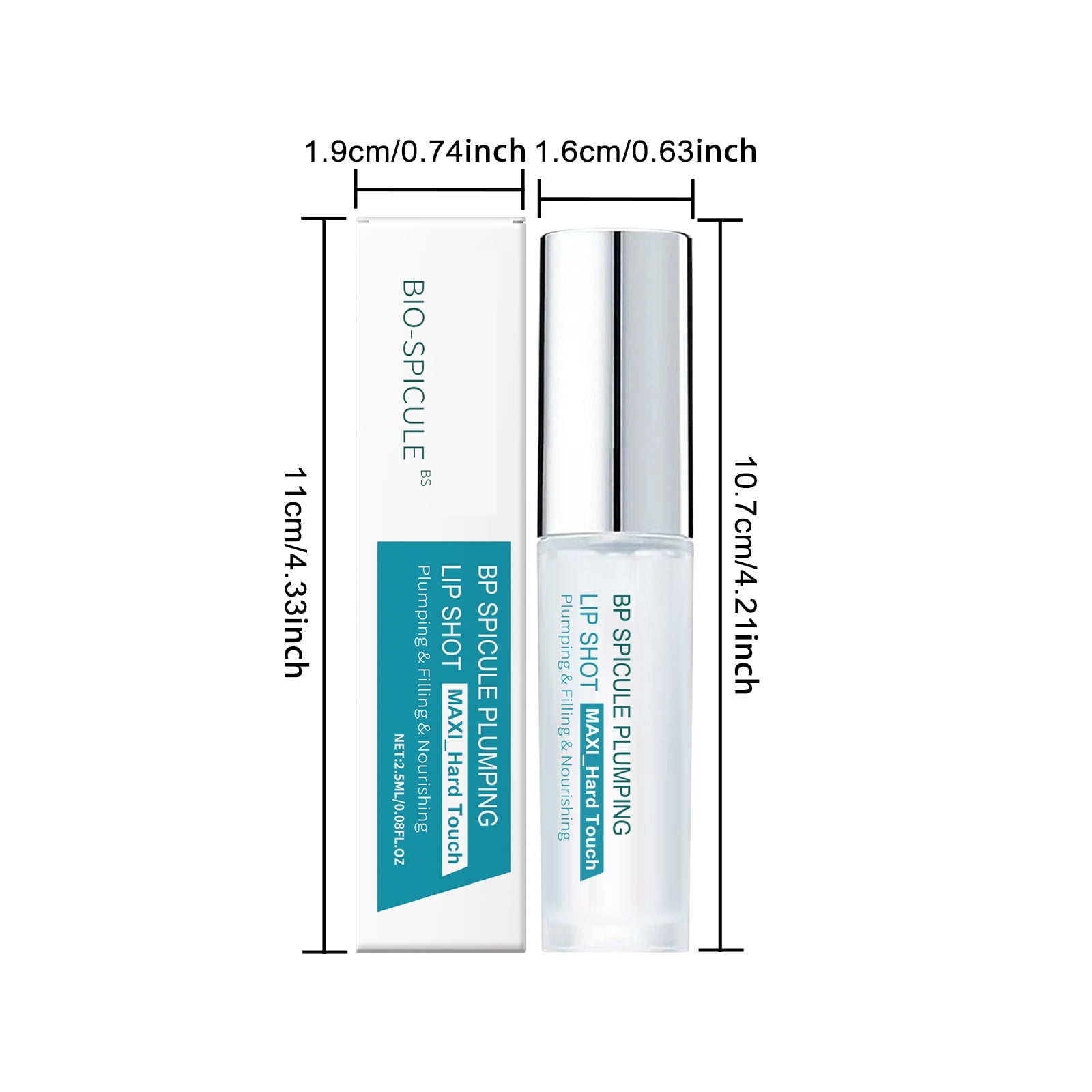 Alvantor Moisturizing Lip Oil with Hyaluronic Acid for Dry Lips, Glassy Shine Daily Care, 0.08fl.oz