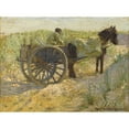 thumbnail image 2 of Robert David Gauley 24x19 Black Ornate Framed Double Matted Museum Art Print Titled: Horse with Carriage (1902), 2 of 5