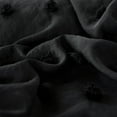 thumbnail image 5 of JML Tufted Queen Comforter Set 3 Pieces, Jacquard Boho Tufts Bedding Set - All Season Duvet and 2 Pillow Shams Bed Sets, Black, 5 of 7