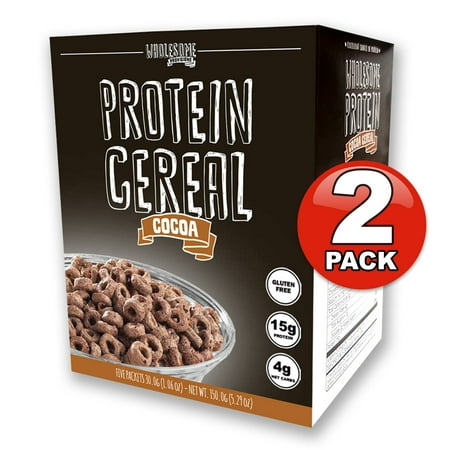 Wholesome Provisions, Protein Cereal, Low Carb Cereal, Cocoa, 2 Pack
