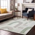 thumbnail image 7 of Addison Rugs Mayfield Premium Machine Washable Transitional Geometric Mint Rectangle Rug, 3' X 5' Machine Washable Transitional Geometric Mint Oversized Sherpa Throw Blanket, 7 of 7