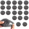 thumbnail image 2 of 20Pcs Stainless Steel Scrubber Flexible Stainless Steel Cleaning Ball Multipurpose Utensil Scrubber Portable Dish Scrubbers Reusable Stainless Steel Scrubber for Kitchen Pot Pan, 2 of 11