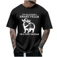 thumbnail image 5 of Mens T Shirts Casual Stylish Graphic Cotton Quarter Sleeve Big & Tall Gym & Tennis Apparel Oversized Solid Color Round Neck Summer Vacation Basic Tee, 5 of 5