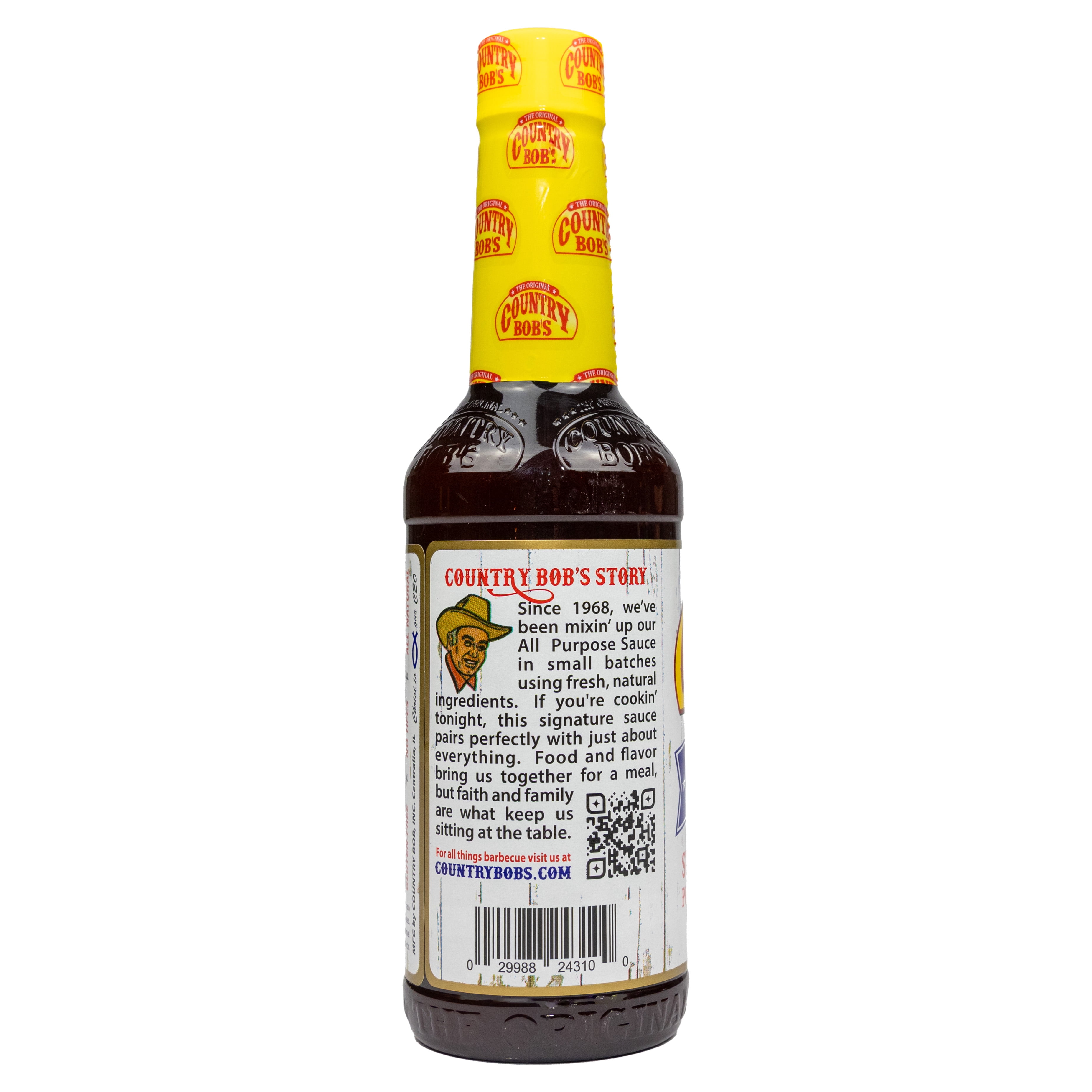 Country Bob’s All Purpose Sauce, The Original, 13 oz Bottle, No Allergens