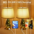 thumbnail image 3 of Set of 2 Touch Table Lamps,3 Way Dimmable with USB Ports, 3 of 6