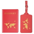 thumbnail image 1 of passport holders Luggage tag, Passport holder and Set for couples Wedding party Honeymoon trips ed, 1 of 5
