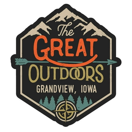 

Grandview Iowa The Great Outdoors Design 4-Inch Fridge Magnet