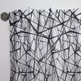 thumbnail image 3 of Designart 'Black Web Pattern' Modern & Contemporary Curtain Panel, 3 of 5