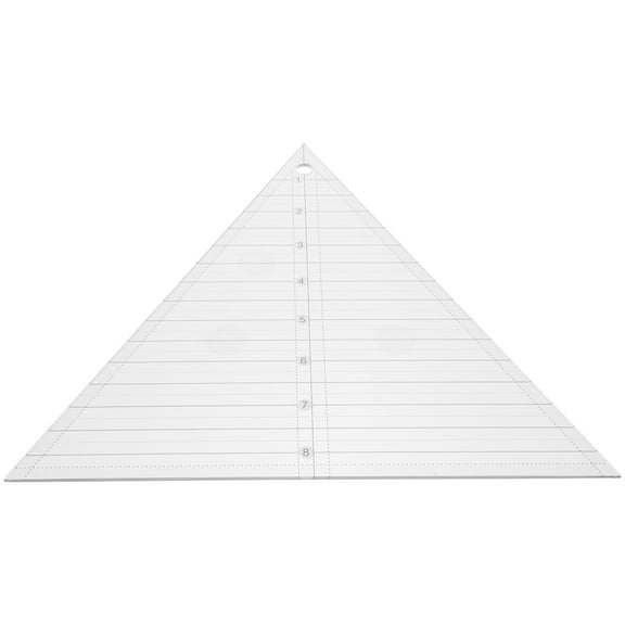 HOMEMAXS Sewing Ruler for Fabrics Portable Acrylic Ruler Household Patchwork Ruler Triangle Quilting Template